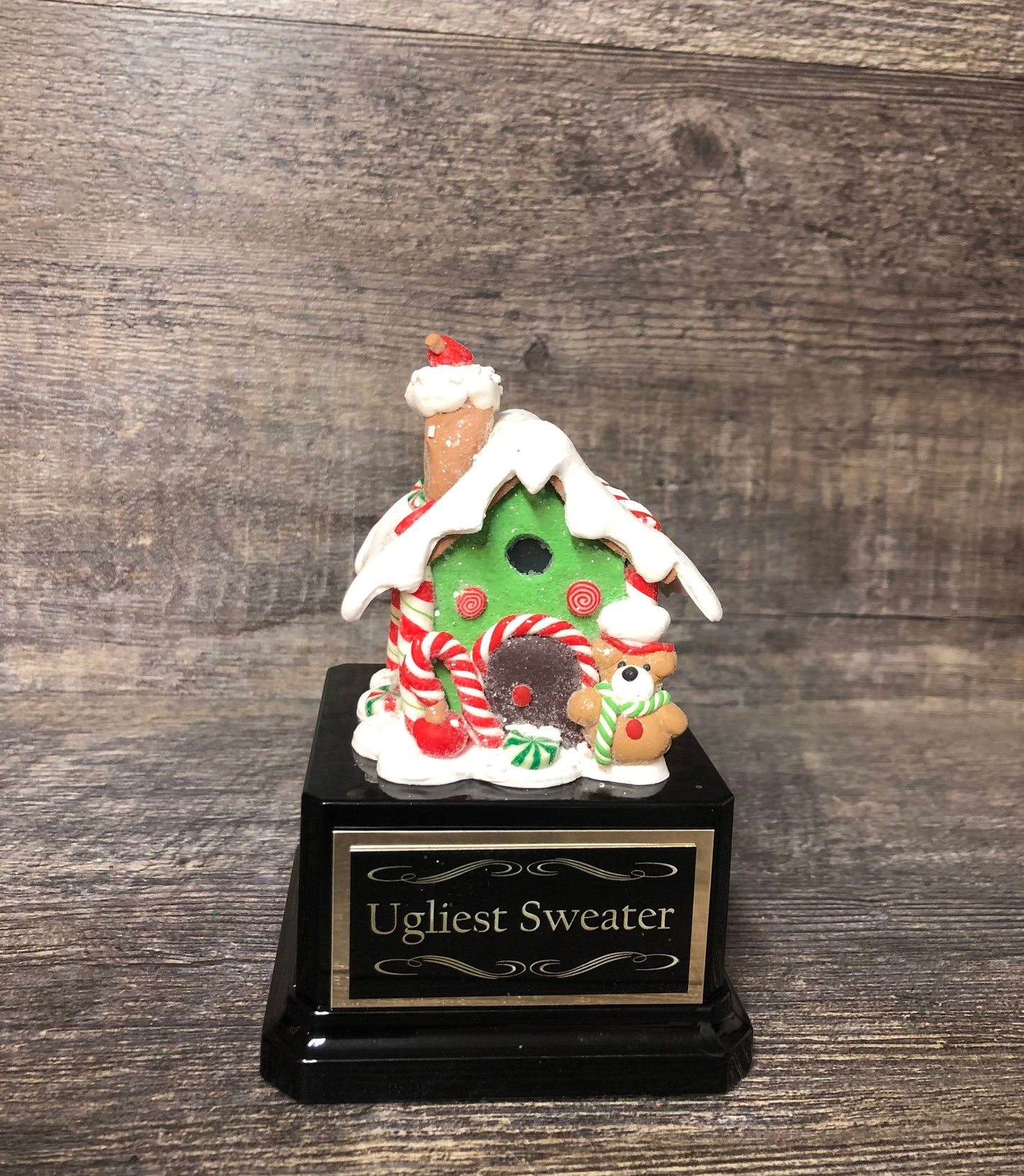 Gingerbread House Trophy Set Of 3 Christmas Cookie Decorating Champion Bake Off Competition Trophy Ugly Sweater Trophy Contest Award Winner