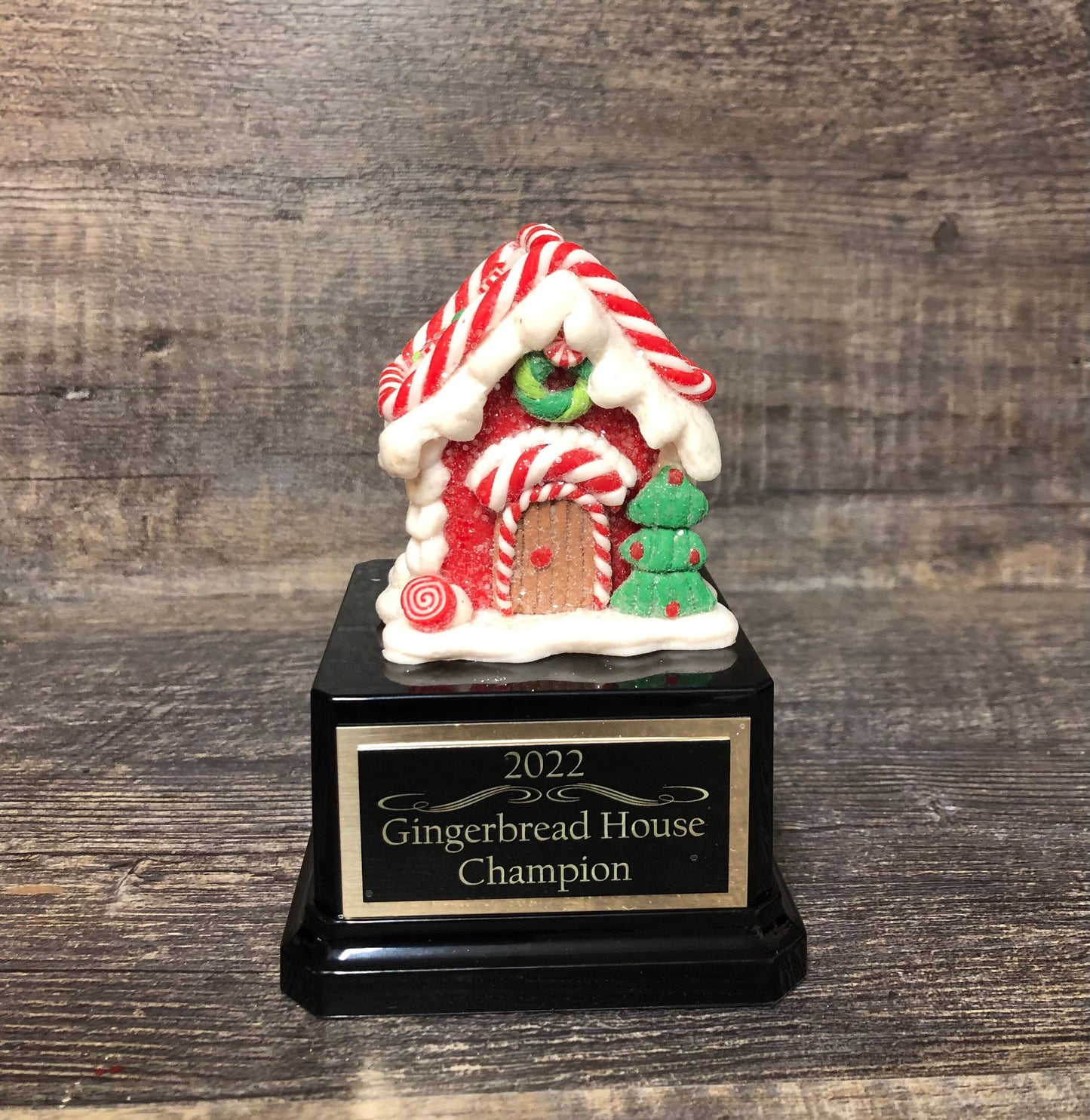 Gingerbread House Trophy Set Of 3 Christmas Cookie Decorating Champion Bake Off Competition Trophy Ugly Sweater Trophy Contest Award Winner