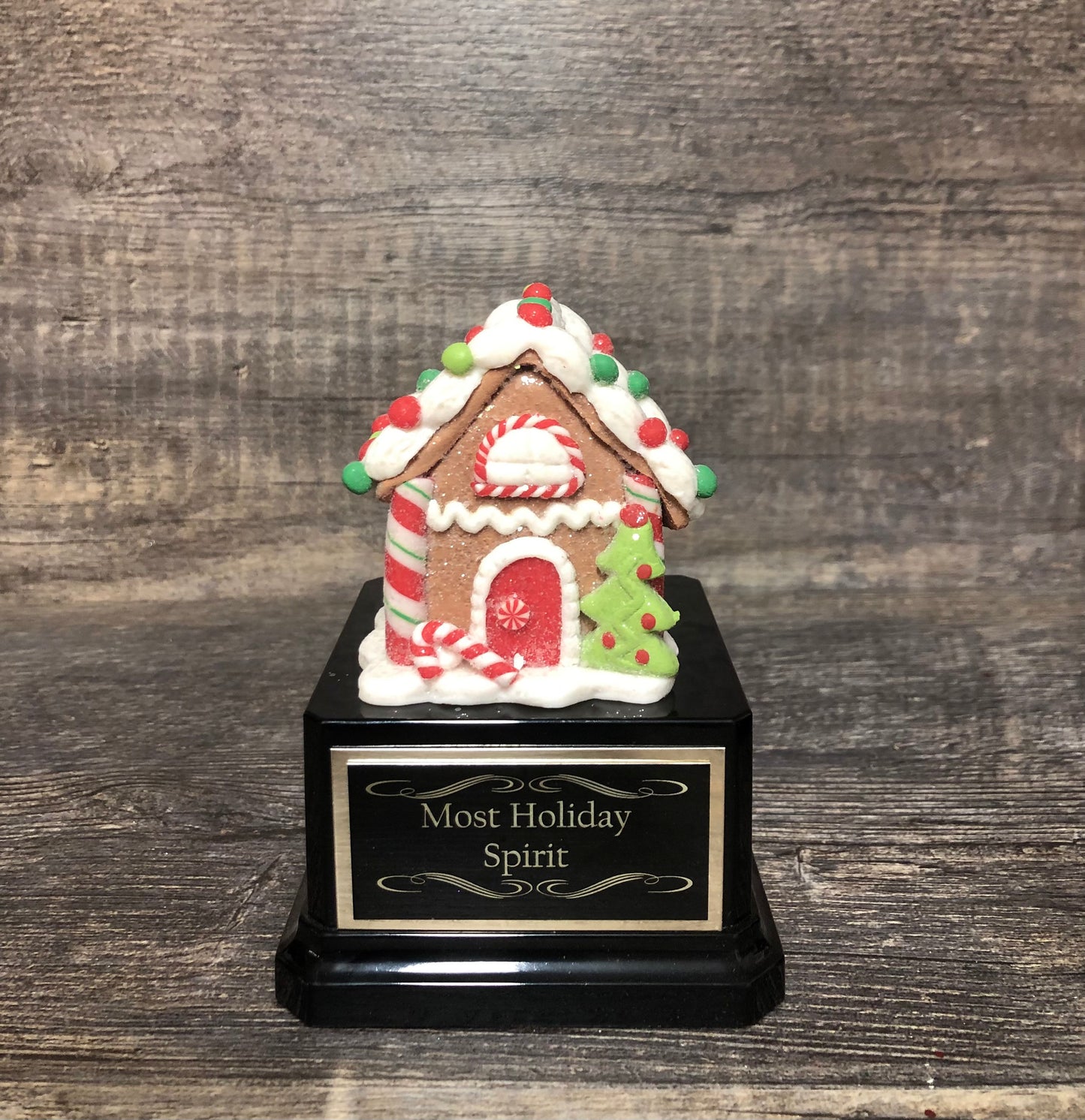 Christmas Trophy Gingerbread House Trophy Set Of 3 Christmas Cookie Decorating Champion Bake Off Competition Trophy Ugly Sweater Trophy