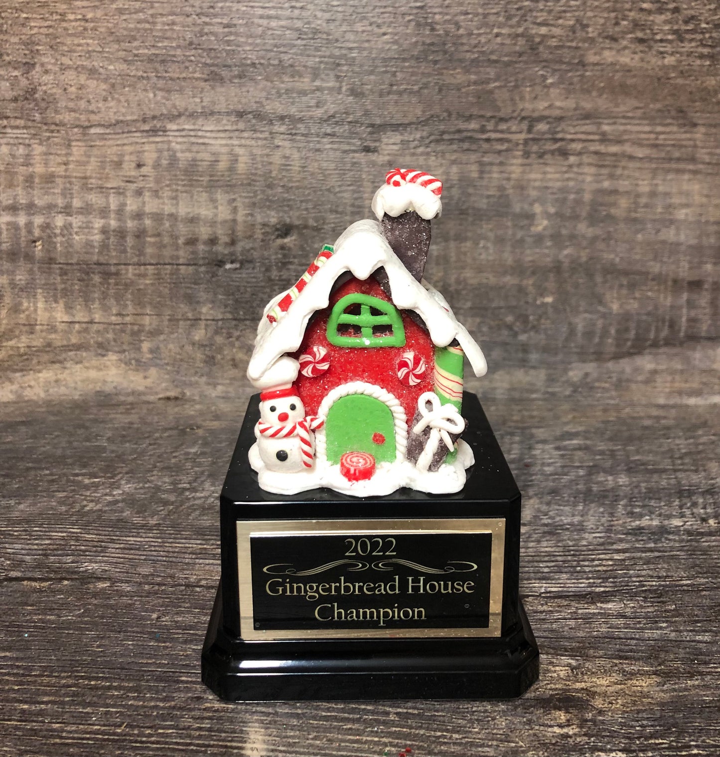 Gingerbread House Trophy Set Of 3 Christmas Cookie Decorating Champion Bake Off Competition Trophy Ugly Sweater Trophy Contest Award Winner