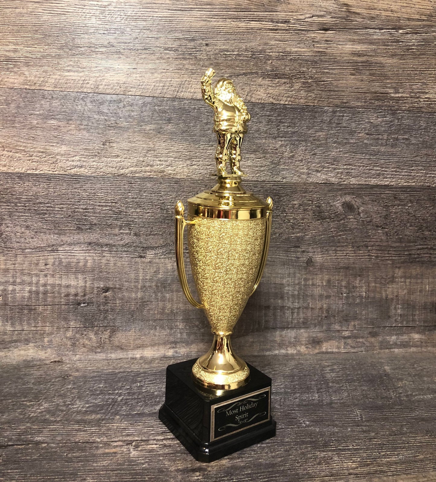 Most Holiday Spirit Christmas Trophy Ugly Sweater Trophy Santa Trophy Ugliest Sweater Holiday Party Award Winner Cookie Bake Off