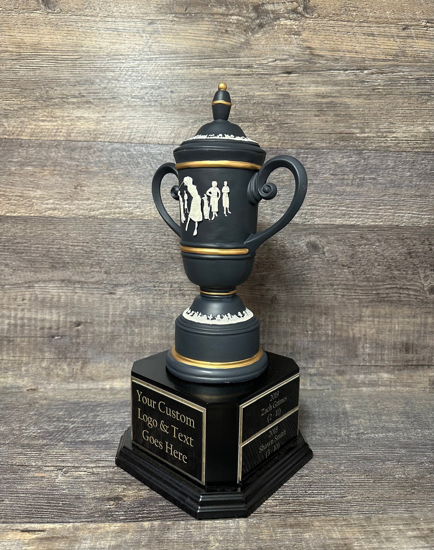 Woman's Classic Golf Trophy Cameo Cup Tournament Trophy Golf Charity Event Trophy Hole In One Under Par Bragging Rights Best Score