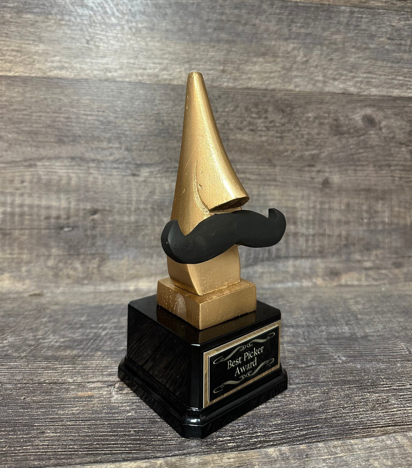 Best Picker Trophy Nose & Mustache Trophy Best Mustache Ride Award Funny Trophy FFl Sacko Adult Humor Gag Gift