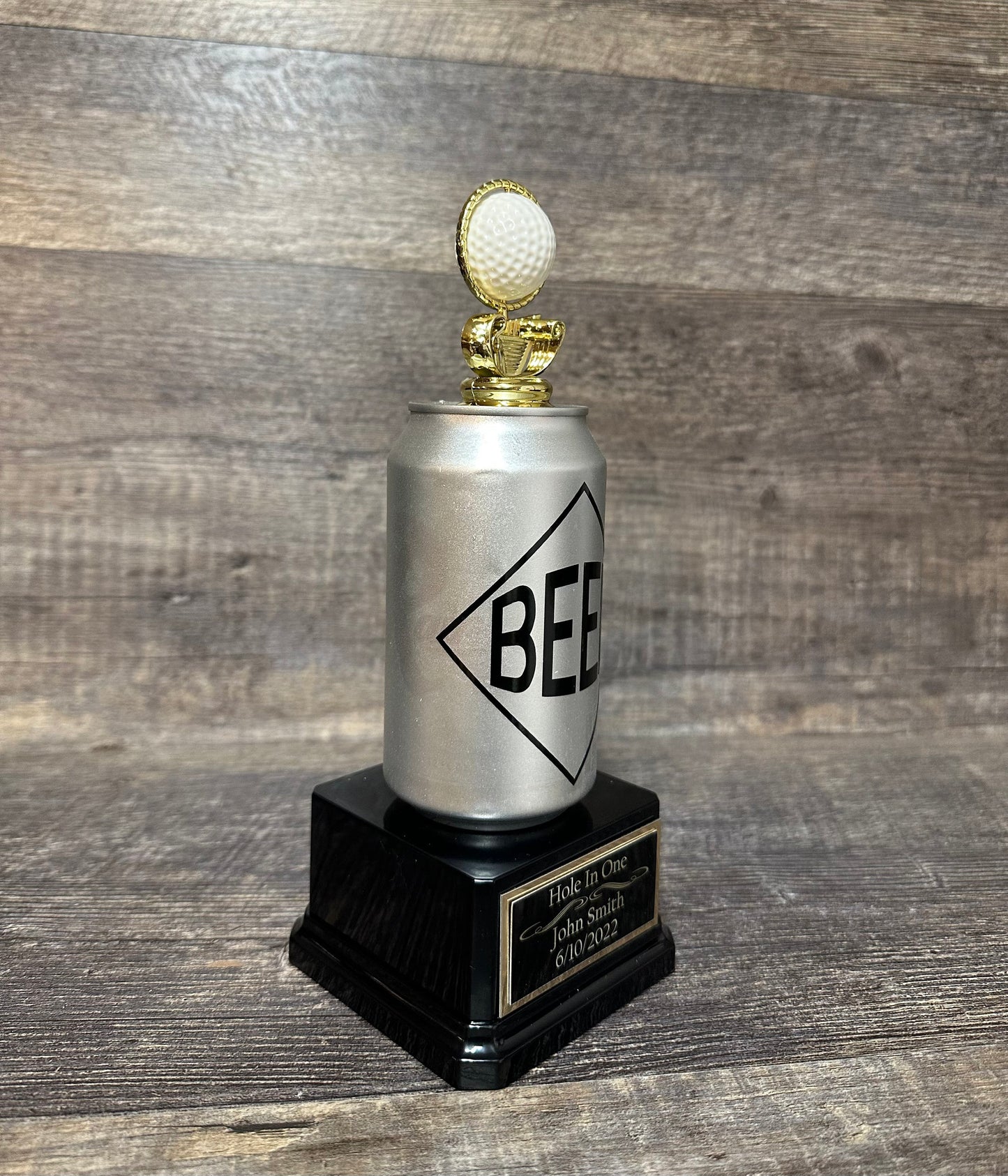 Funny Golf Trophy Beer & Bullshit Beer Trophy No Bull BS Bullshit Award Beer Challenge Full of Bull Gag Gift Beer Drinker Hole In One ward