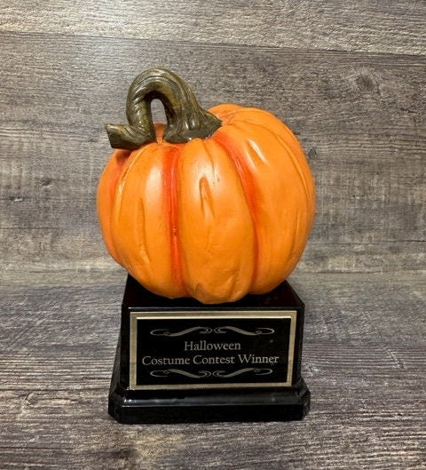 Halloween Trophy Realistic Pumpkin Carving Contest Costume Contest Winner Best Office Costume Contest Halloween Decor Dia De Los Muertos