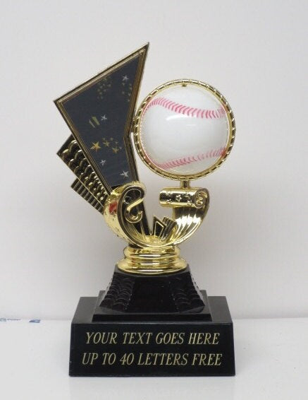 SET OF 12 Baseball Trophy Sports Award Participation Award T- Ball Economy Trophy Spinning Baseball Team Trophies Softball Trophy