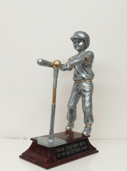 T Ball Baseball Trophy Kids TrophySports Award T-Ball Jr League Includes FREE ENGRAVING