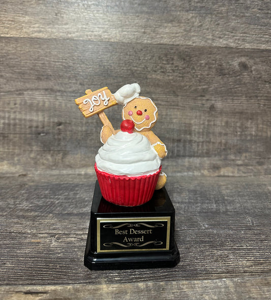 Gingerbread Bake Off Trophy Cookie Decorating Bake Off Trophy Ugly Sweater Trophy Best Dessert Cupcake Santa Christmas Trophy Christmas Decor