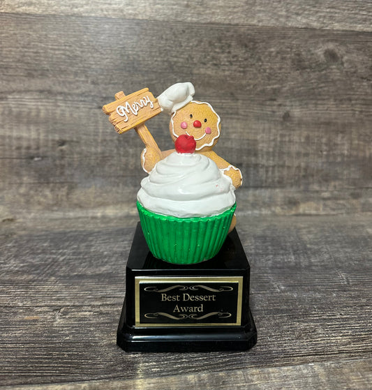 Gingerbread Bake Off Trophy Cookie Decorating Bake Off Trophy Ugly Sweater Trophy Best Dessert Cupcake Santa Christmas Trophy Christmas Decor