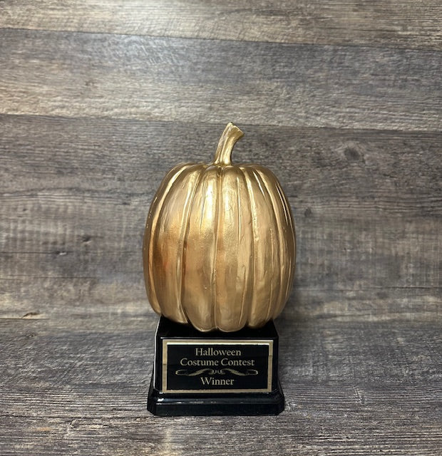 Halloween Trophy Golden Gold Pumpkin Carving Contest Jack O Lantern Best Costume Contest Prize Halloween Decor Halloween Trophies