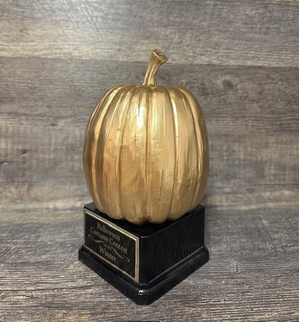 Halloween Trophy Golden Gold Pumpkin Carving Contest Jack O Lantern Best Costume Contest Prize Halloween Decor Halloween Trophies