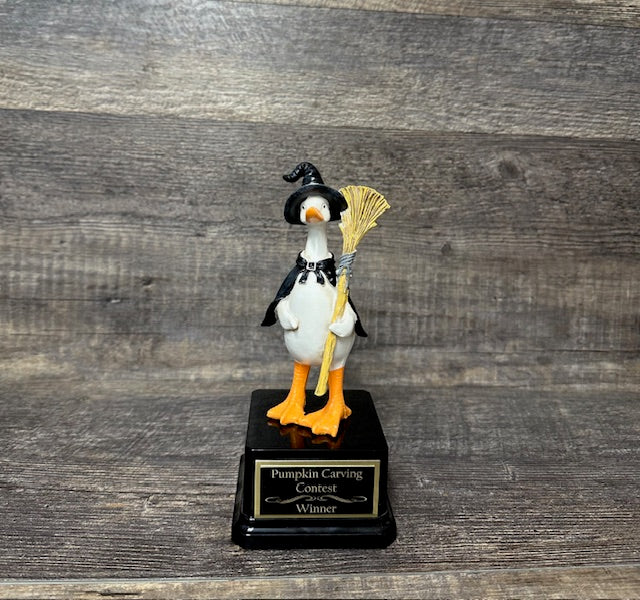 Witch Goose Halloween Trophy Costume Contest Winner Trunk or Treat Kids Trophy Best Office Halloween Decor Costume Pumpkin Carving Contest
