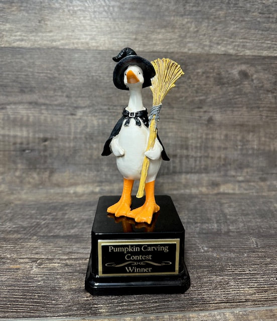 Witch Goose Halloween Trophy Costume Contest Winner Trunk or Treat Kids Trophy Best Office Halloween Decor Costume Pumpkin Carving Contest