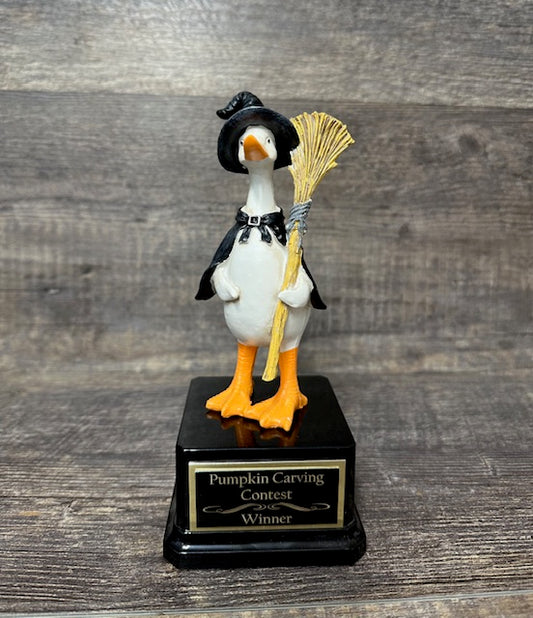 Witch Goose Halloween Trophy Costume Contest Winner Trunk or Treat Kids Trophy Best Office Halloween Decor Costume Pumpkin Carving Contest