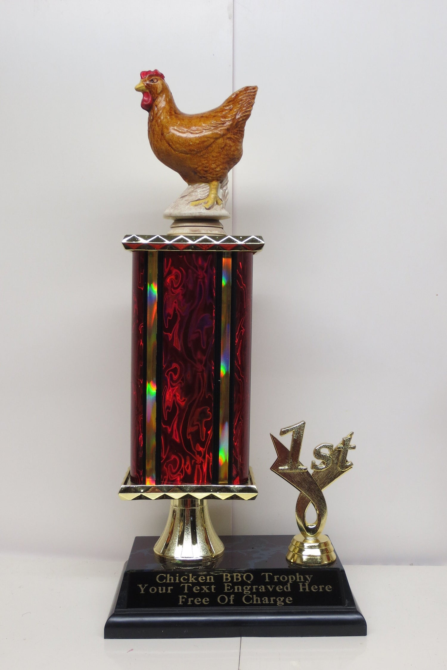 BBQ Trophy Trophies Best Chicken Wings BBQ Cook Off Trophy Grill Master Trophy Award Champion Chicken Trophy Hot Wings 4th of July