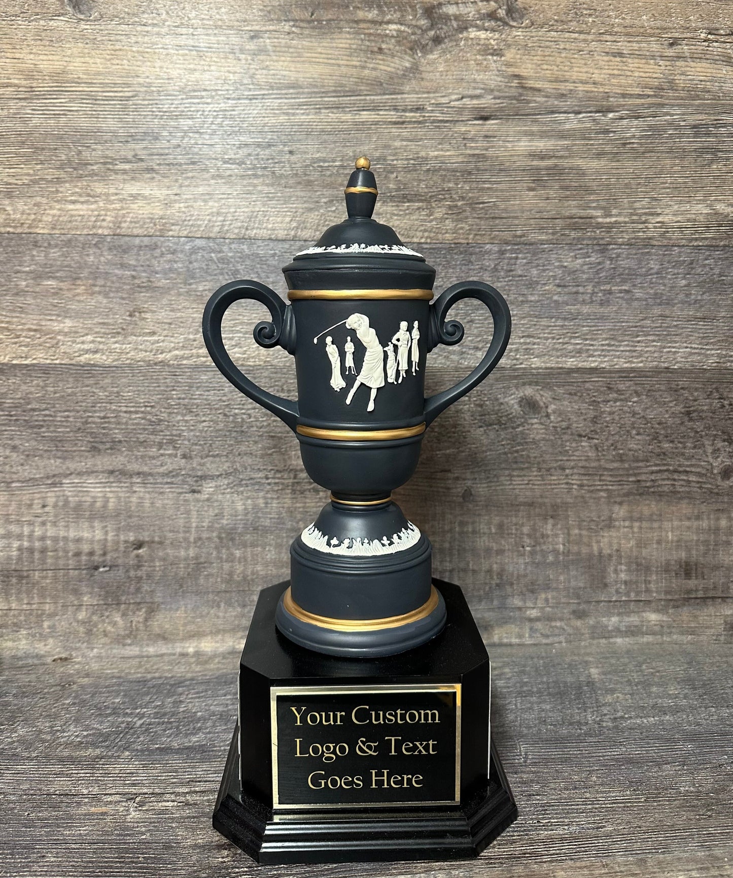 Woman's Classic Golf Trophy Cameo Cup Tournament Trophy Golf Charity Event Trophy Hole In One Under Par Bragging Rights Best Score