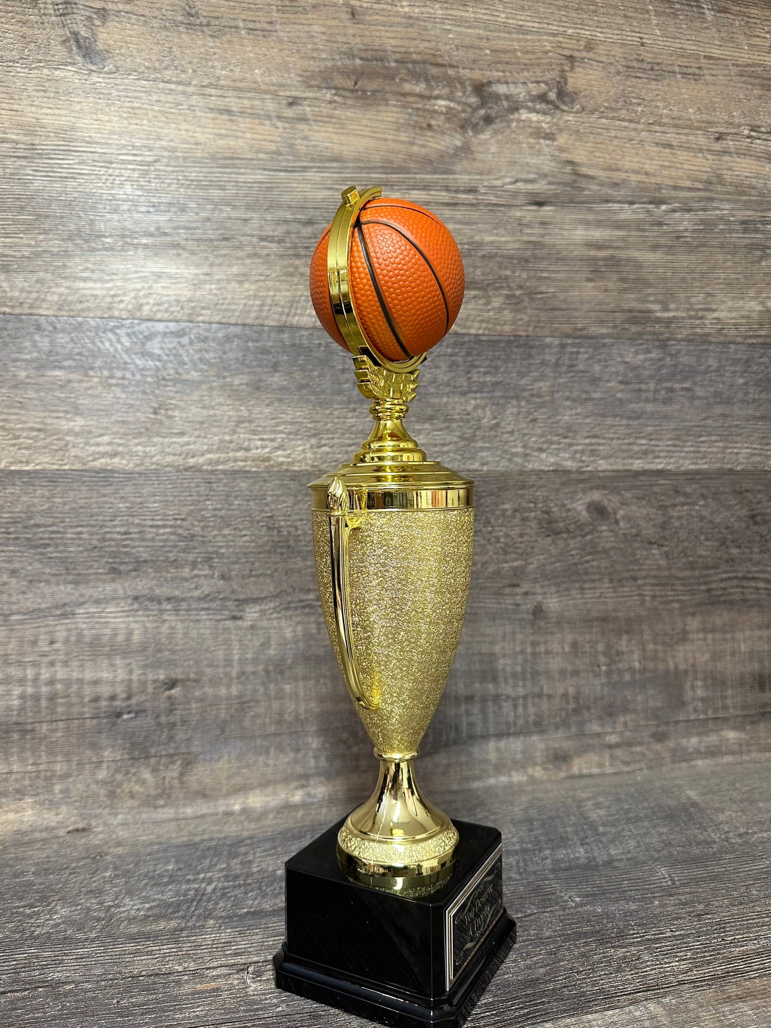 Madness Basketball Trophy Bracket Champion Award FBBL FBL Color Basketball 14.5" Cup Trophy Fantasy Basketball League Champ Team Award