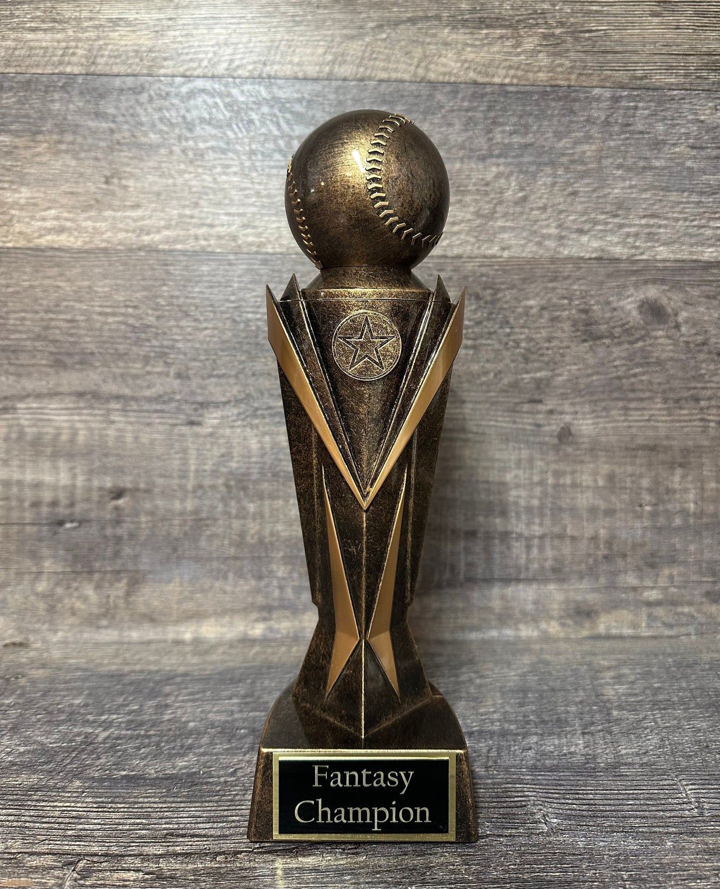 Baseball Trophy Fantasy Baseball 10.75" Award Baseball FBB Baseball League Bracket Champion Championship Team Award Personalized