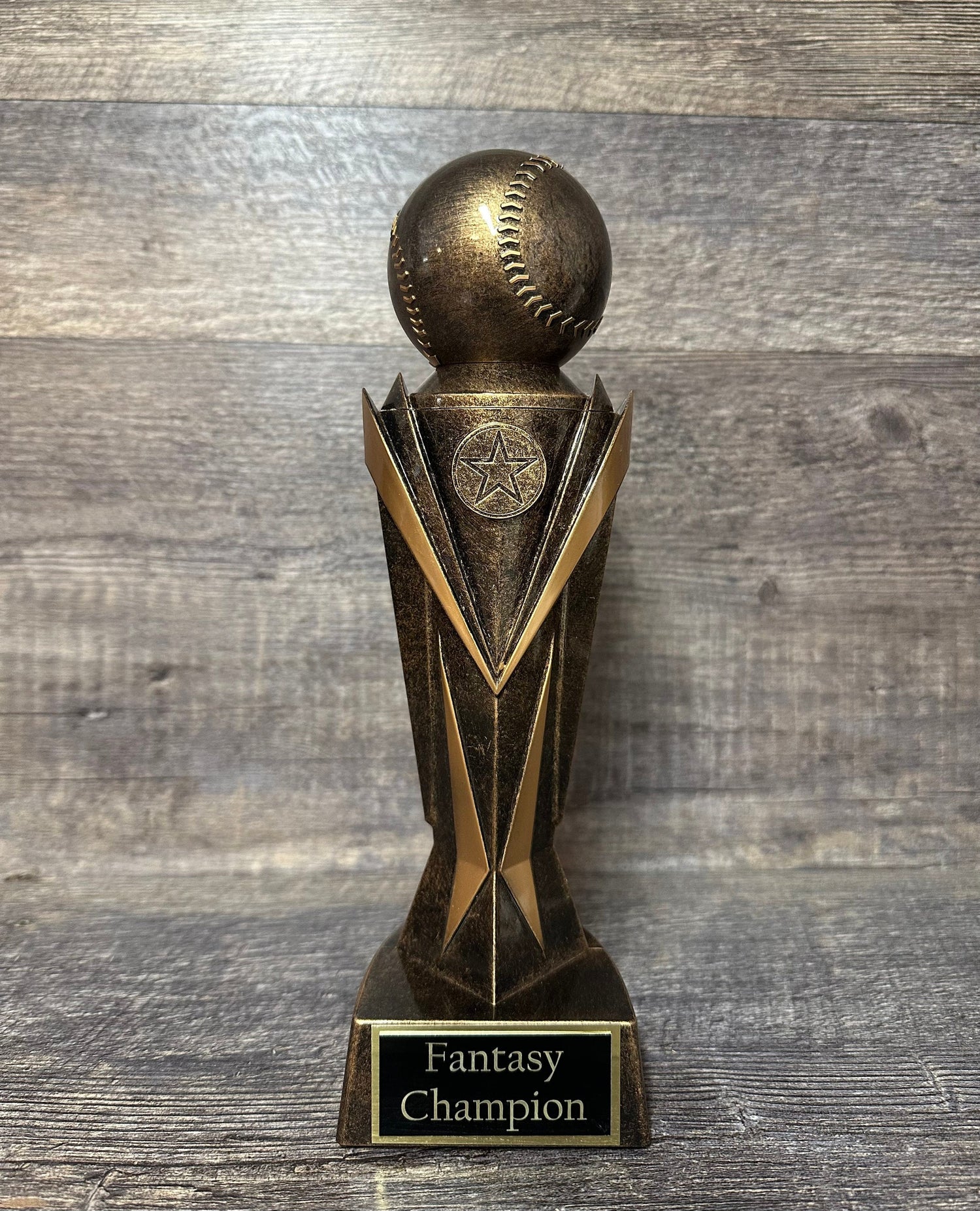 Baseball Trophy Fantasy Baseball 10.75" Award Baseball FBB Baseball League Bracket Champion Championship Team Award Personalized
