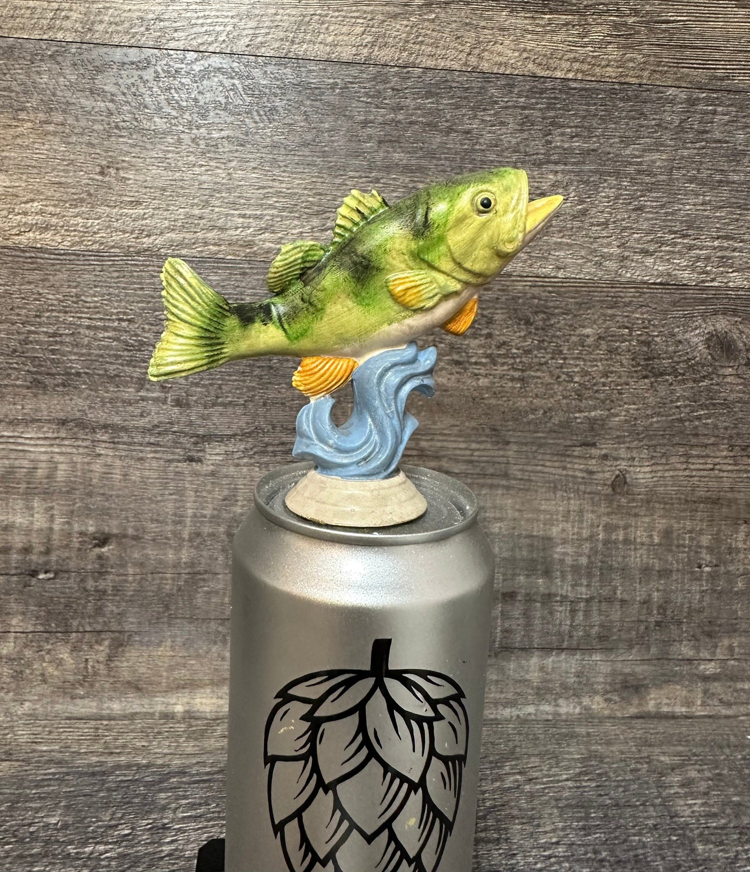 Fishing Trophy Award Funny Trophy Biggest Bass Tournament Derby Trophy HAND PAINTED Perch #1 Master Baiter Award Gag Gift Beer Challenge