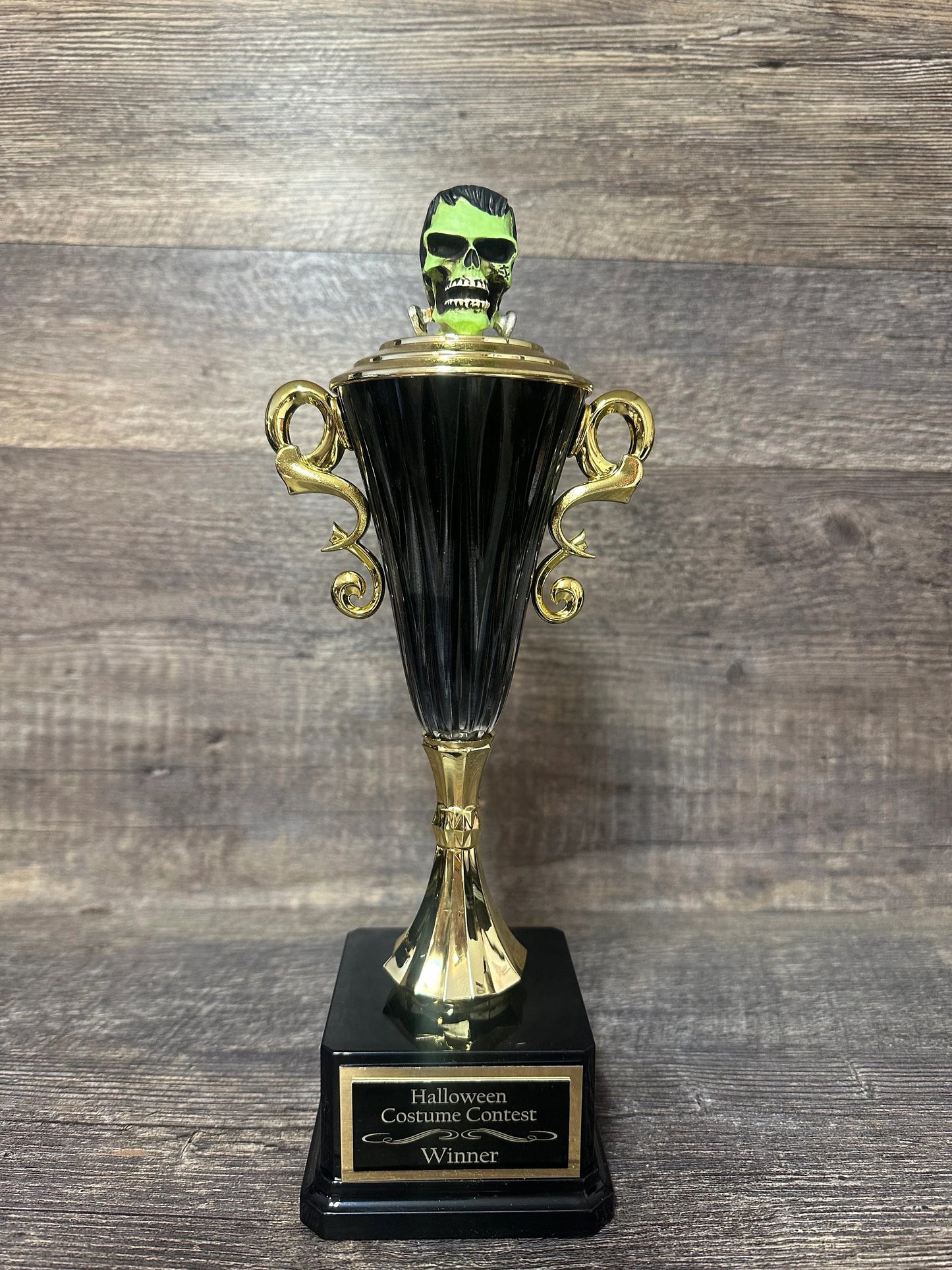 Halloween Trophy Green Beast Trophy Pumpkin Carving Contest Winner Costume Contest Halloween Decor Trunk Or Treat Pumpkin Decor