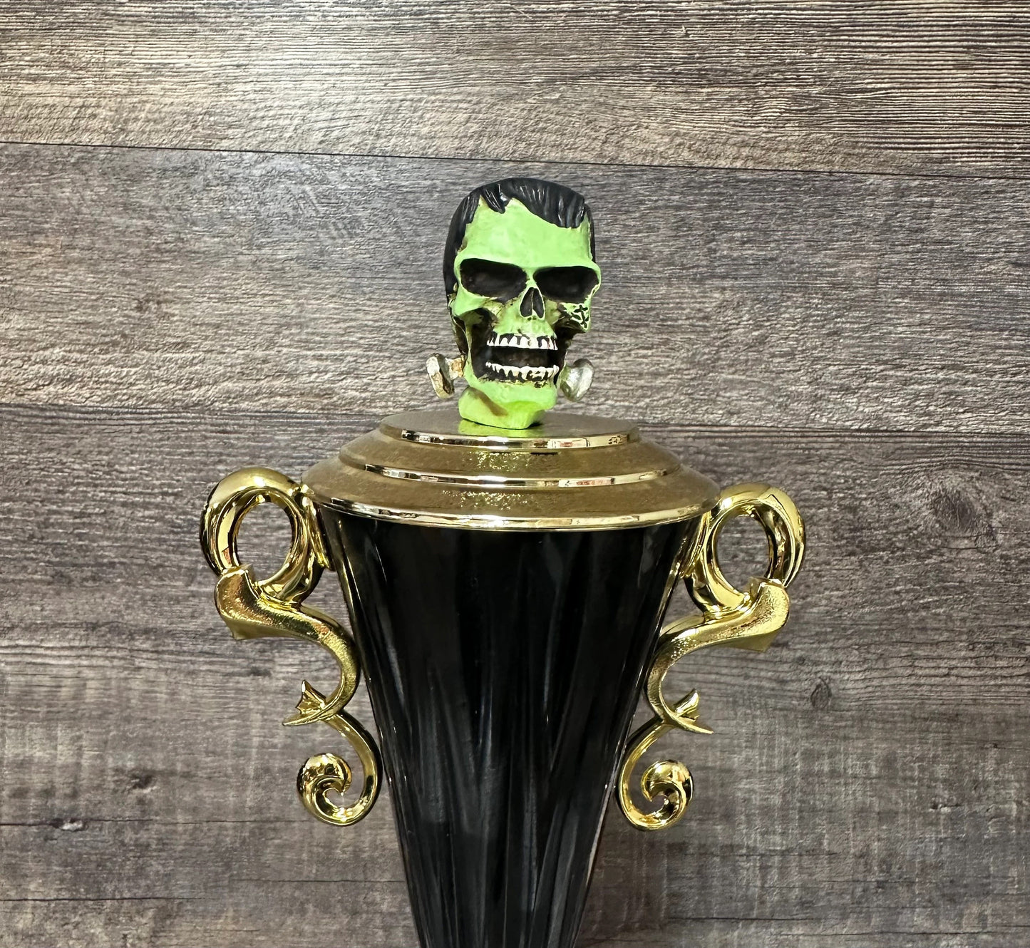 Halloween Trophy Green Beast Trophy Pumpkin Carving Contest Winner Costume Contest Halloween Decor Trunk Or Treat Pumpkin Decor