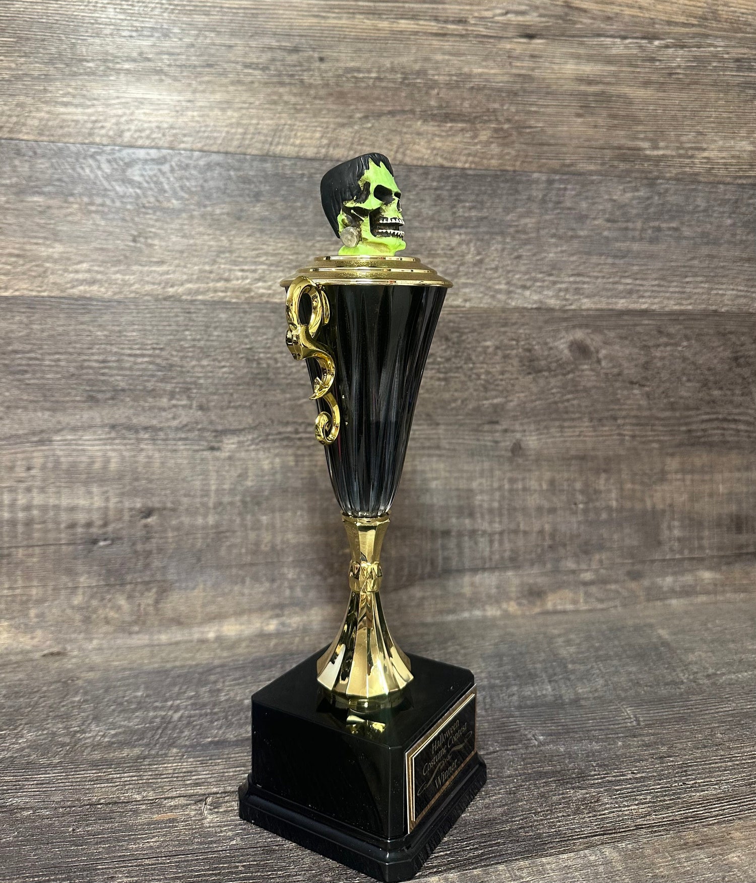 Halloween Trophy Green Beast Trophy Pumpkin Carving Contest Winner Costume Contest Halloween Decor Trunk Or Treat Pumpkin Decor