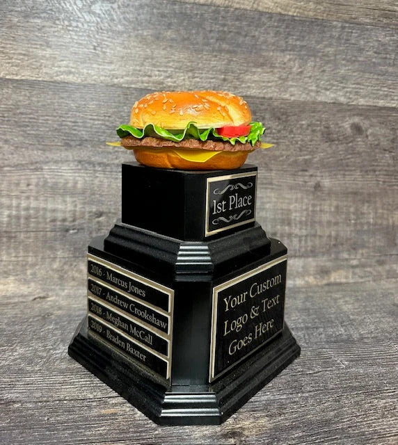 Hamburger Trophy Best Burger Trophy BBQ Trophy 12 Year Perpetual Cook Off Champion Trophy Best Grill Master Trophy Best Beef Trophy Award Winner