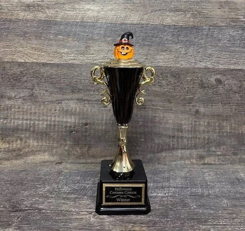 Halloween Trophy Pumpkin Trophy Silly Pumpkin Carving Contest Winner Costume Contest Halloween Decor Trunk Or Treat Pumpkin Decor