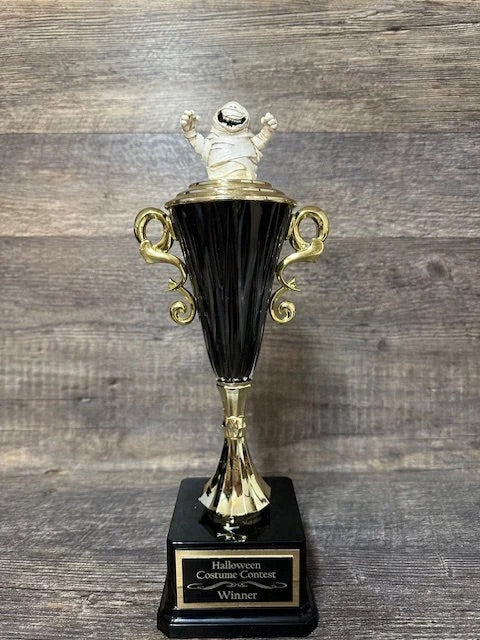 Halloween Trophy Mummy Trophy Pumpkin Carving Contest Winner Costume Contest Halloween Decor Trunk Or Treat Pumpkin Decor