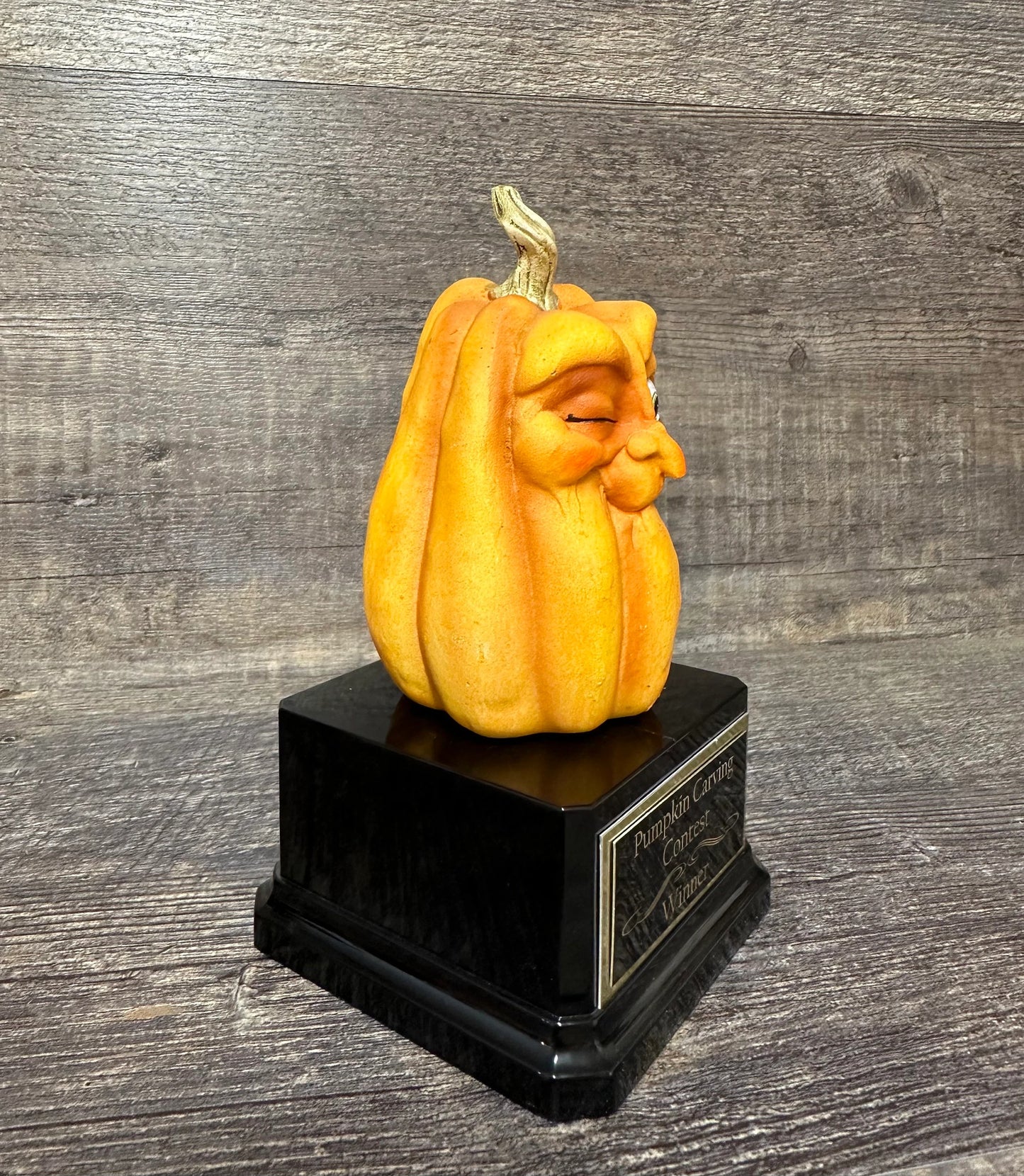 Halloween Trophy  Pumpkin Carving Contest Trophy or Best Costume Contest Silly Face Jack O Lantern Halloween Decor