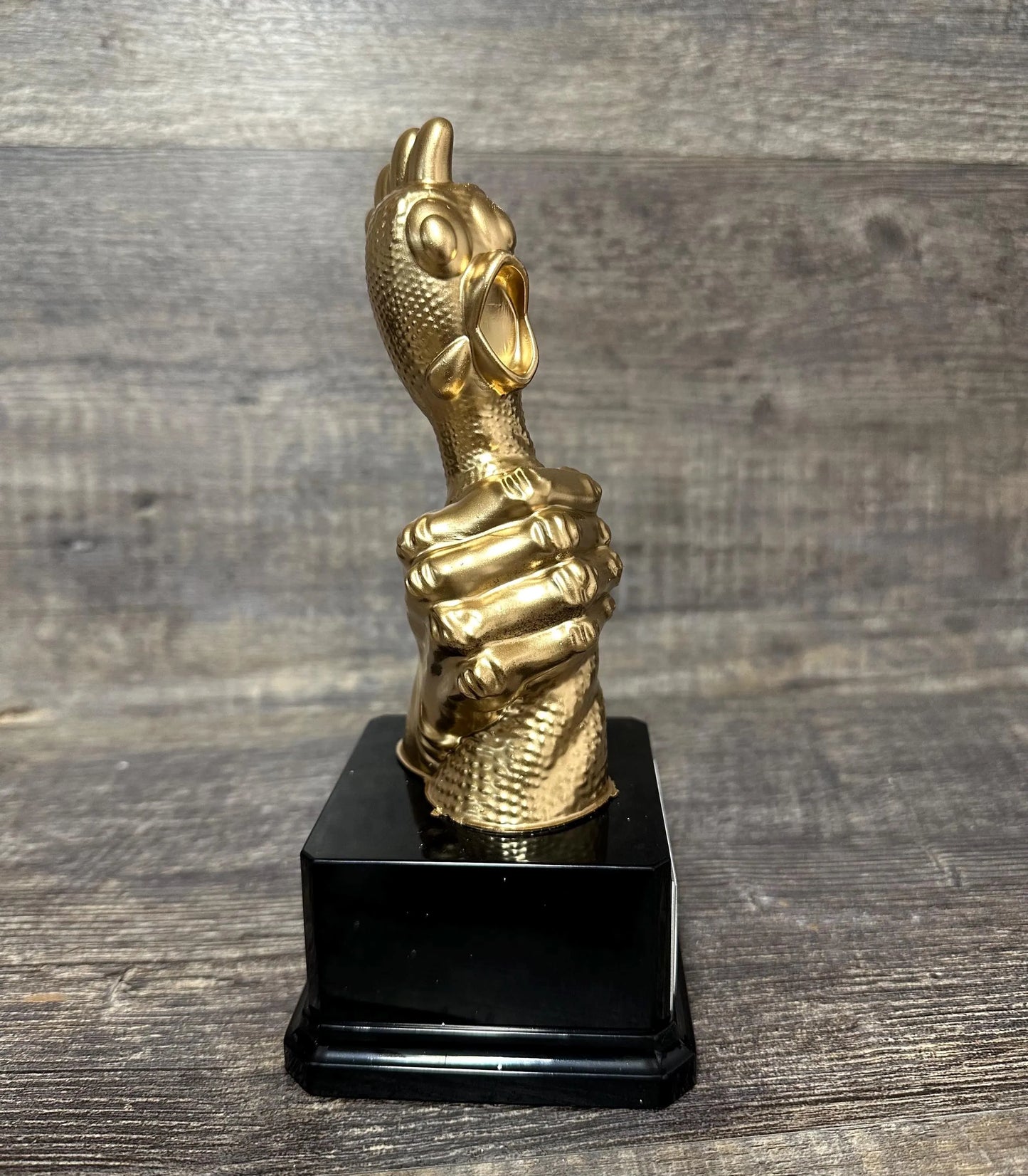 Funny Trophy CHOKING The CHICKEN Award FFL Loser Biggest Wanker Award Last Place Most Strokes Trophy Adult Humor Gag Gift