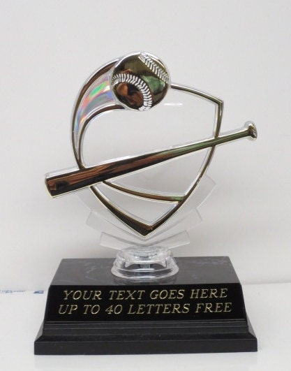 Baseball Trophy Sports Award Acrylic Economy Trophy Participation Award T Ball Trophy Includes FREE ENGRAVING