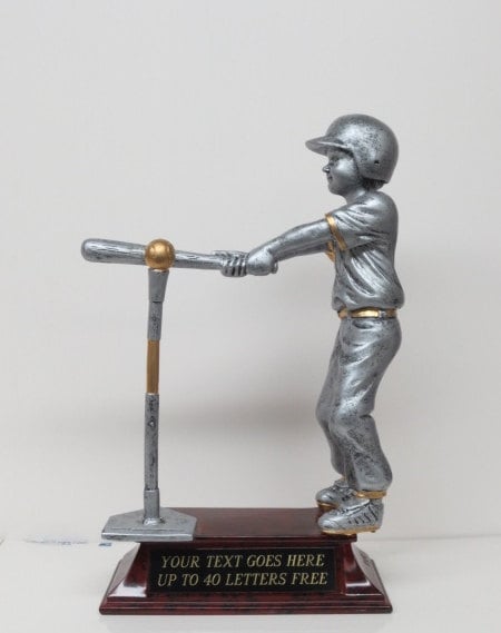 T Ball Baseball Trophy Kids TrophySports Award T-Ball Jr League Includes FREE ENGRAVING