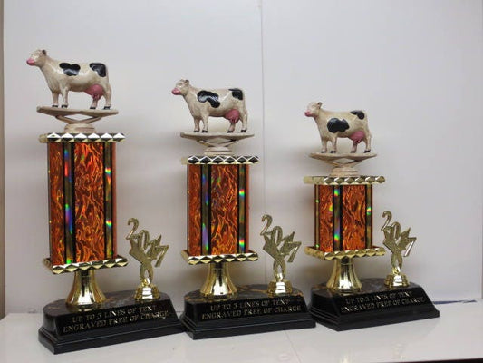 BBQ Trophy Grill Master Award Best BBQ Cook Off Trophies Best Brisket Best Hamburger Beef Ribs Cow Trophy Award Champion Champ