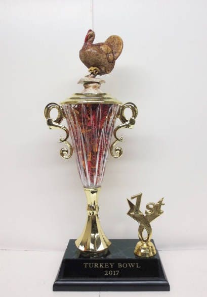 Turkey Bowl Winner Fantasy Football League Loser Trophy Award FFL Loser Funny BBQ Trophy Thanksgiving Family Football Game FFL Trophy Turkey