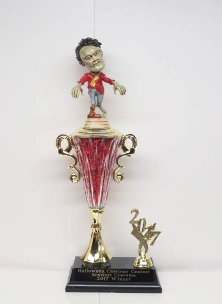 Halloween Trophy Trophies Costume Contest Trophy Scariest Costume Zombie Trophy Pumpkin Carving Contest Walking Dead Halloween ecor