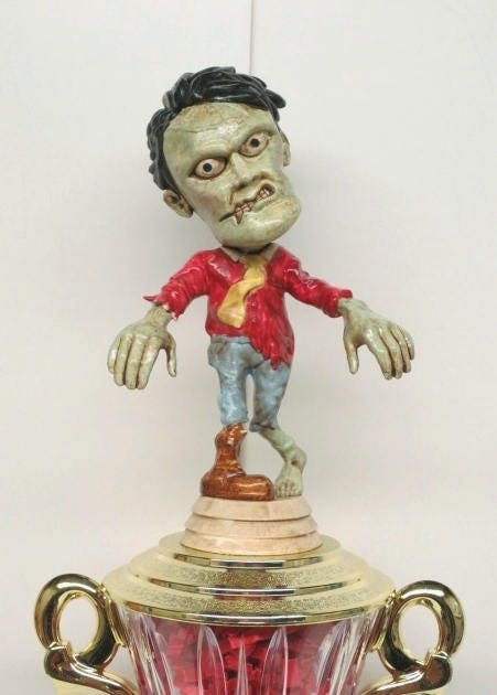 Halloween Trophy Trophies Costume Contest Trophy Scariest Costume Zombie Trophy Pumpkin Carving Contest Walking Dead Halloween ecor