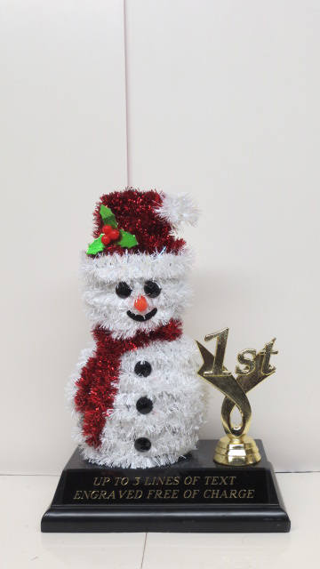 Ugliest Ugly Sweater Contest Christmas Trophy Holiday Decor Award Christmas Party Snowman Kids Gingerbread Cookie Bake Off Christmas Decor