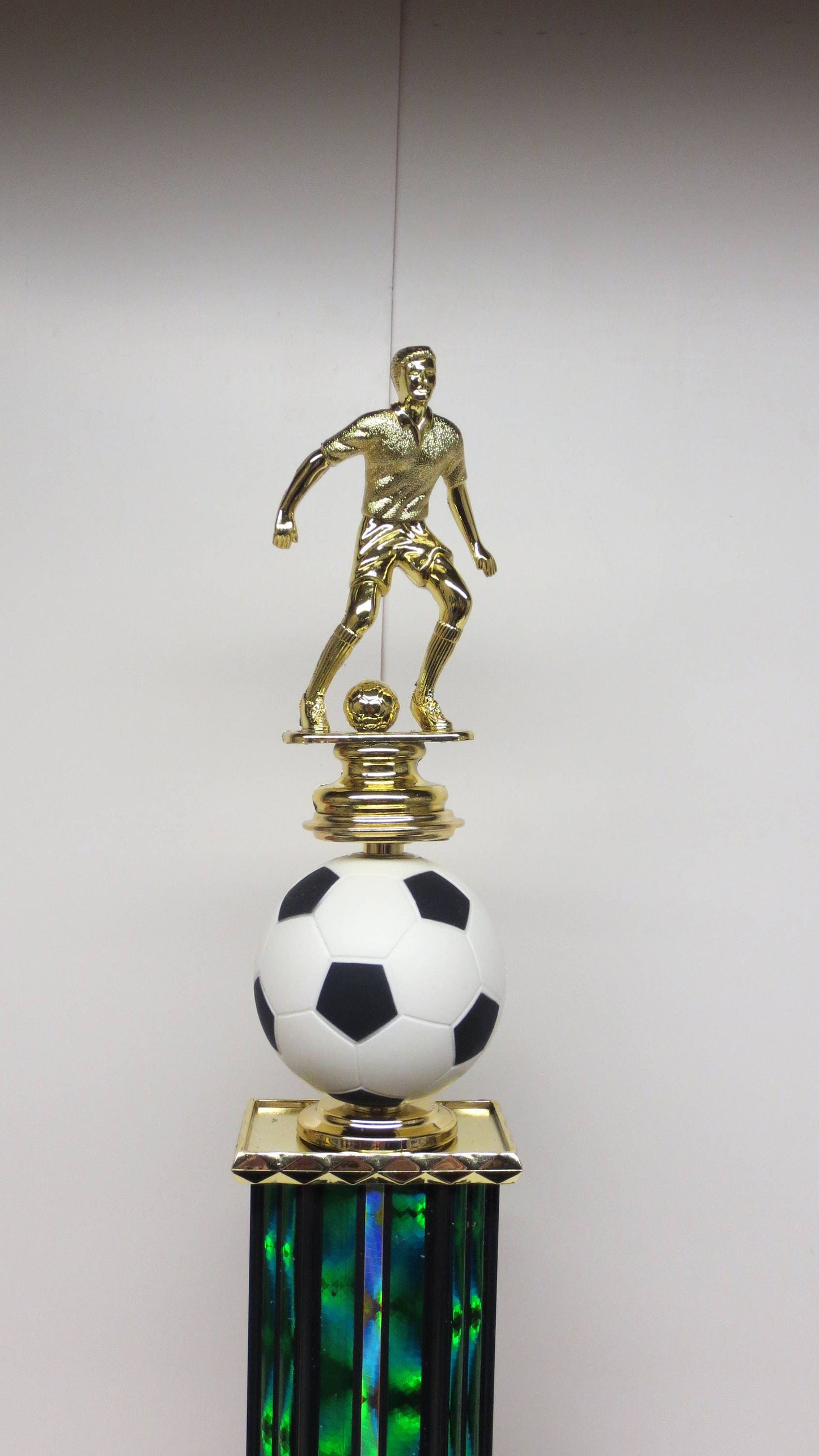 Soccer Trophy with Spinning Soccer Ball Personalized 16.5"  Soccer Award Winner Champion Champ Winning Team Award FREE ENGRAVING