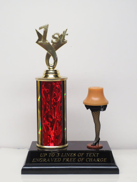 Ugly Ugliest Sweater Trophy LIGHT UP *See Description* Holiday Party Winner Christmas Decor Cookie Bake Off