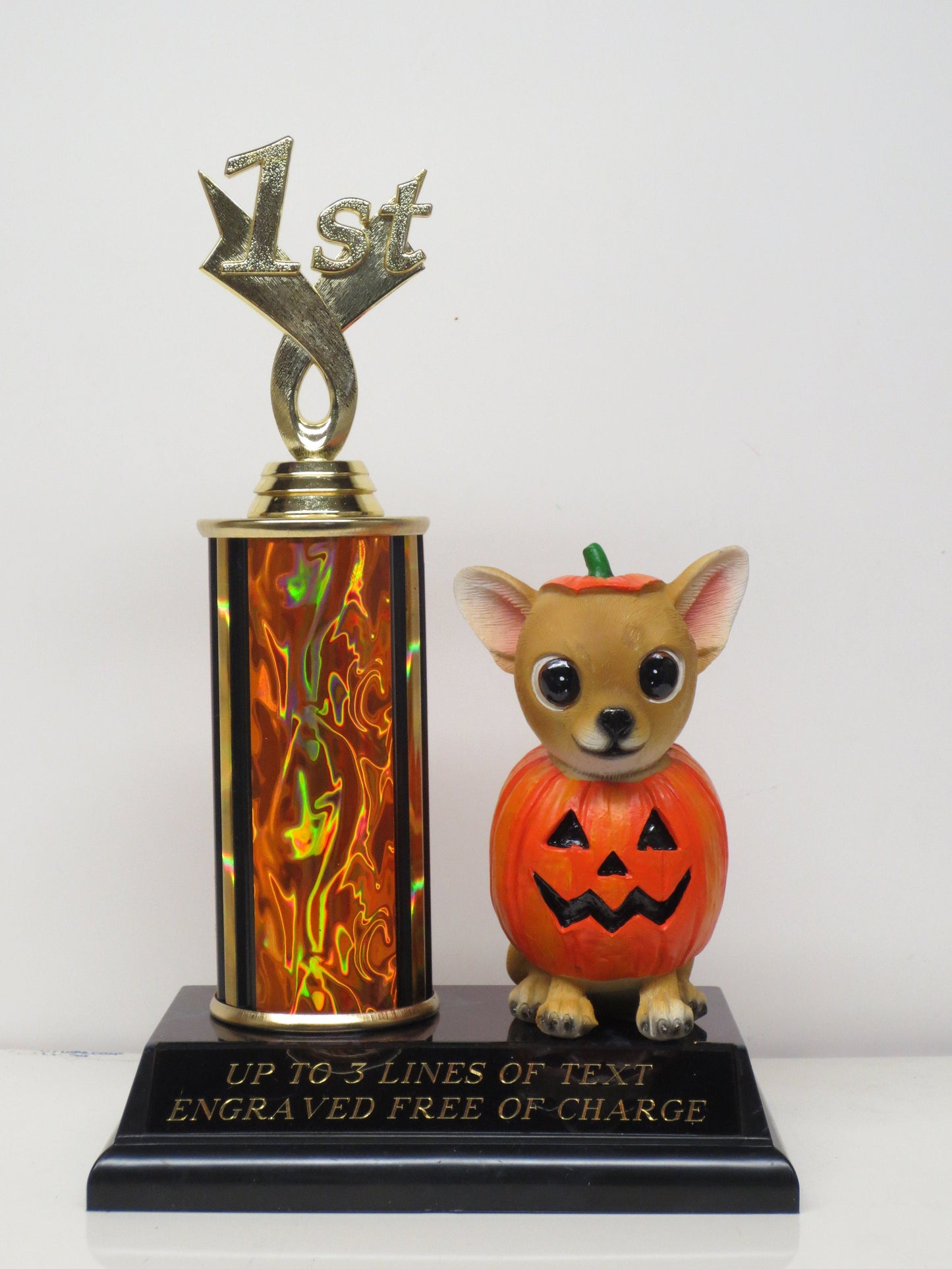Halloween Trophy Trophies Costume Contest Pumpkin Carving Contest Winner Pumpkin Trophy Dog Trunk or Treat Halloween Decor Jack O Lantern