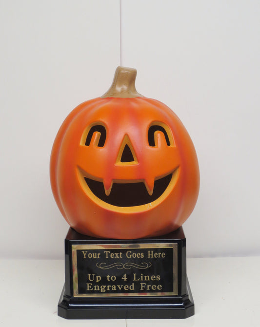 Halloween Trophy Halloween Trophies Dracula Trophy Pumpkin Carving Contest Best Costume Contest Jack O Lantern with Fangs Halloween Decor