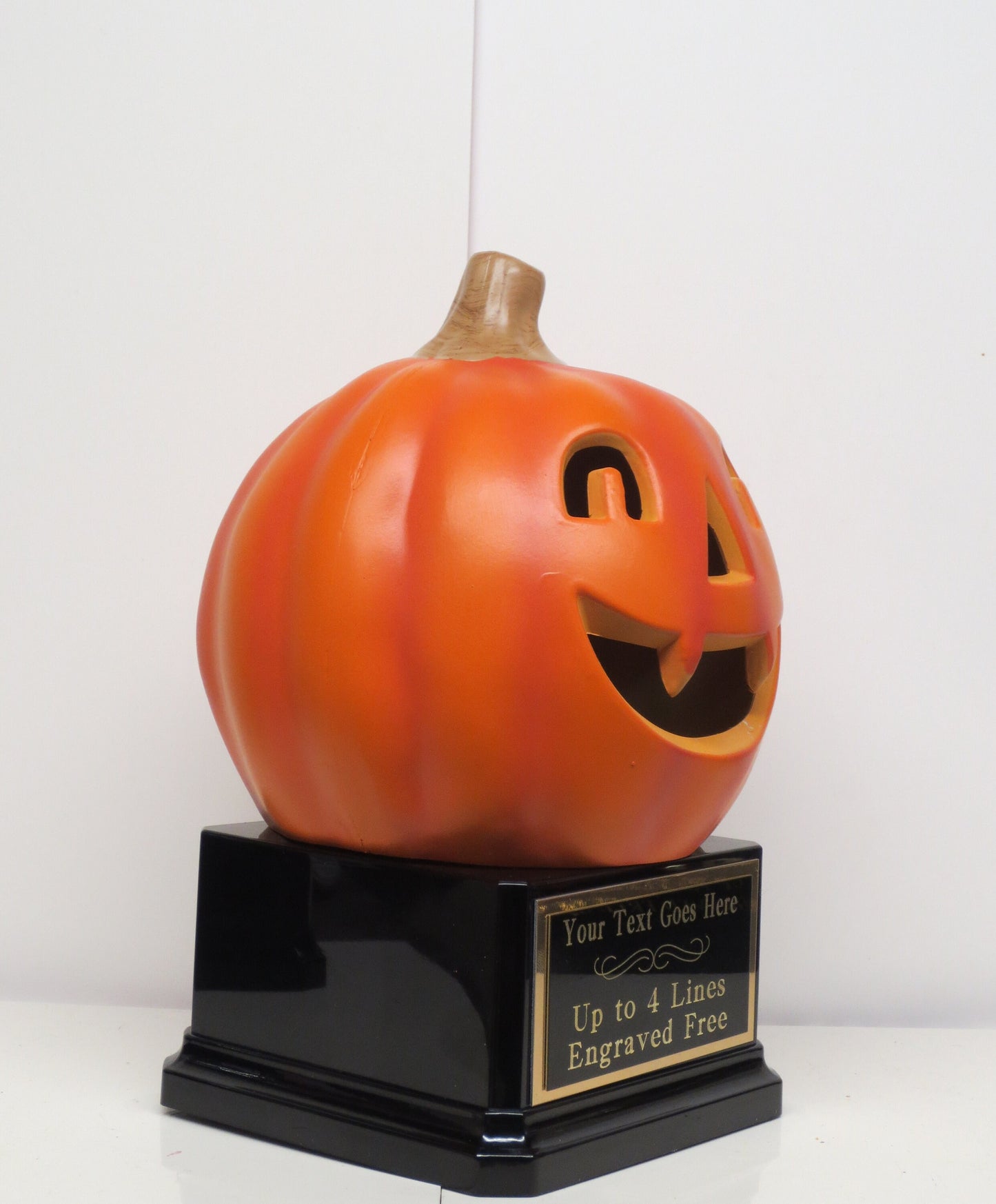 Halloween Trophy Halloween Trophies Dracula Trophy Pumpkin Carving Contest Best Costume Contest Jack O Lantern with Fangs Halloween Decor