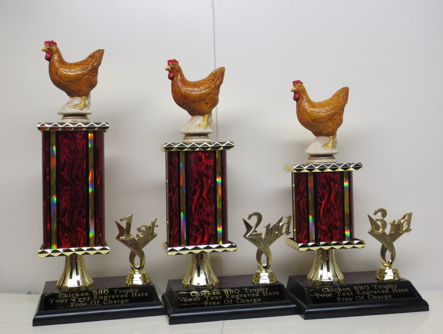 BBQ Trophy Trophies Best Chicken Wings BBQ Cook Off Trophy Grill Master Trophy Award Champion Chicken Trophy Hot Wings 4th of July