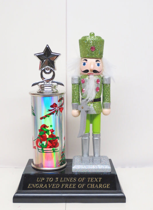 Ugly Sweater Contest Trophy Christmas Holiday Party Nutcracker Trophy Award Winner Cookie Bake Off Winner Holiday Christmas Decor