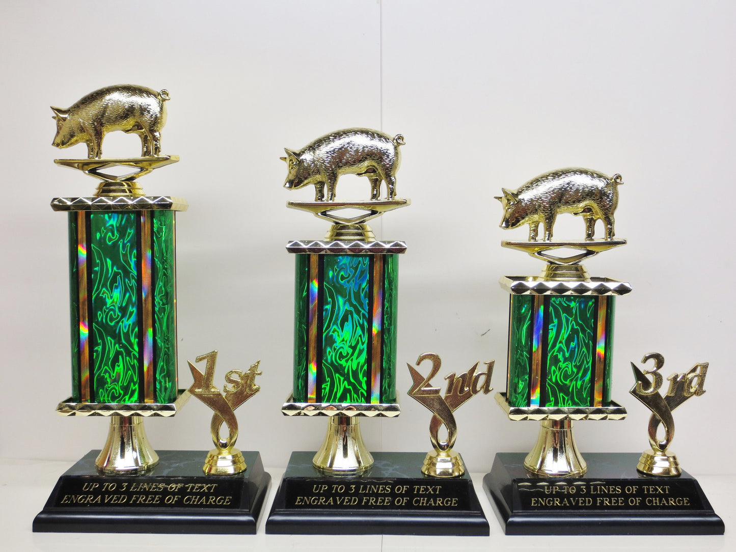 BBQ Trophy Best BBQ Ribs Cook Off Trophies Ribs Pork Pig Trophy Award Winner Champion Champ 4th of July Independence Day Labor Day Pigs