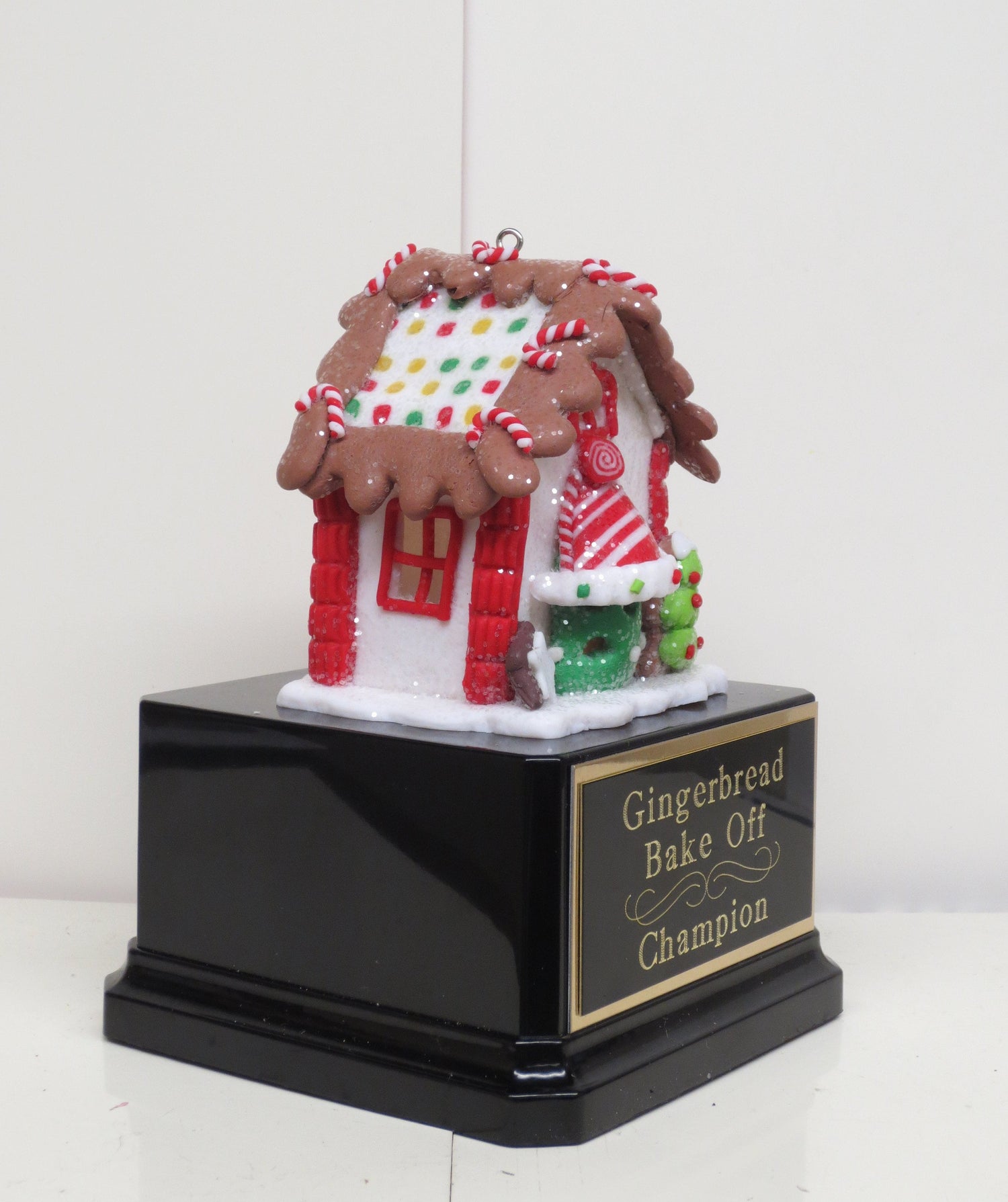 Ugly Sweater Trophy Contest Award Winner Christmas Holiday Party Cookie Gingerbread House Cookie Bake Off Trophy Christmas Decor