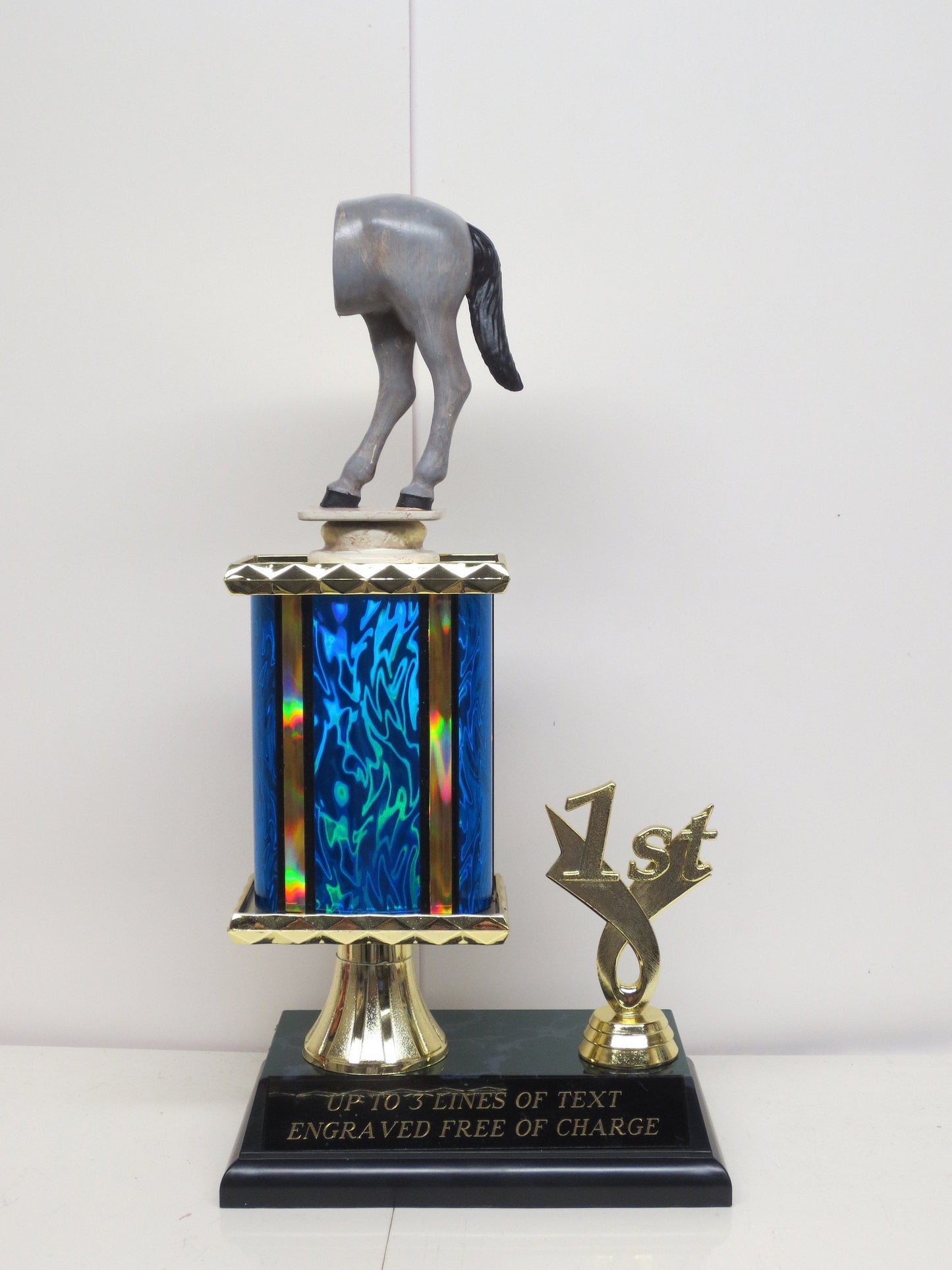 Funny Trophy Jack Ass Horse's Ass Horse's Rear Biggest Ass Award Fantasy Football League LOSER Trophy FFL Last Place Fantasy Funny Award