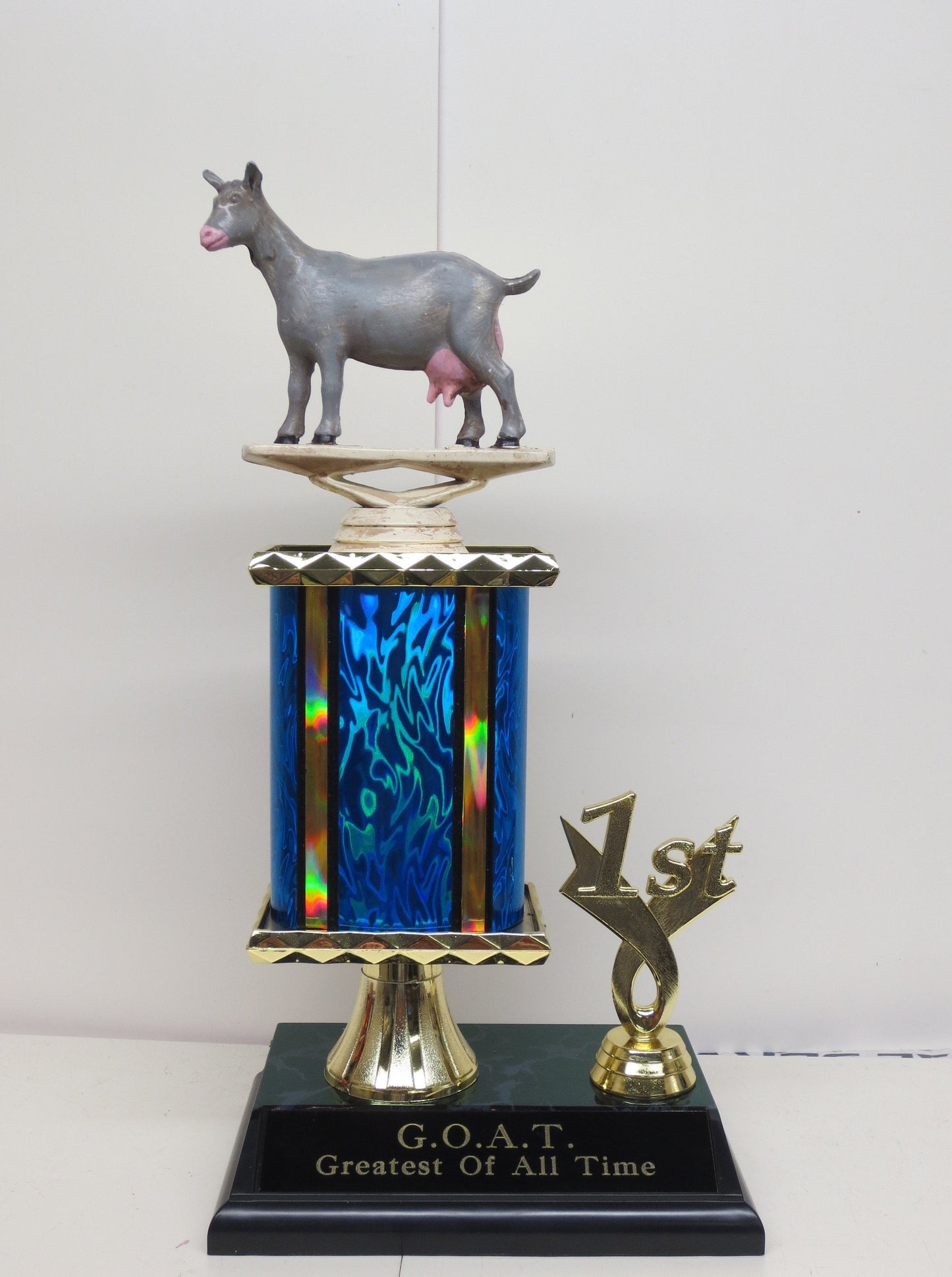 Funny Trophy GOAT Trophy Greatest of All Time Award Trophy Hand Painted Top Sales Motivational Achievement Award Personalized Winner